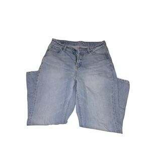 American eagle woman 4 petite light wash blue straight leg